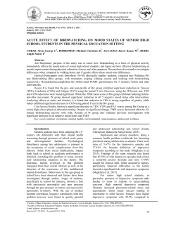acute effect of birdwatching on mood states of senior