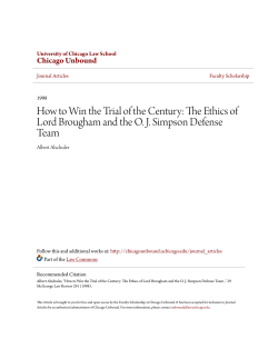 How to Win the Trial of the Century: The Ethics