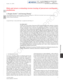 Risk and return: evaluating reverse tracing of precursors earthquake