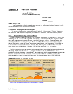 Exercise 4 - Volcanic Hazards
