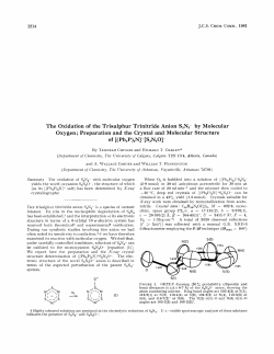 The Oxidation of the Trisulphur Trinitride Anion S3N3