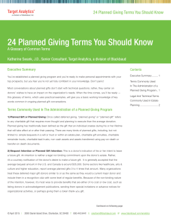 24 Planned Giving Terms You Should Know