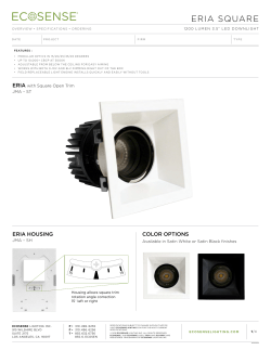 eria square - EcoSense Lighting