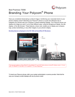 Branding Your Polycom Phones
