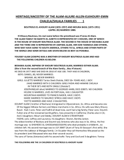 Interesting Heritage Document Prepared by Dr. Julio Aljure (Al