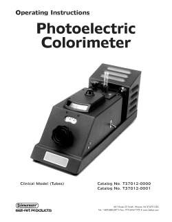 Photoelectric Colorimeter - Bel