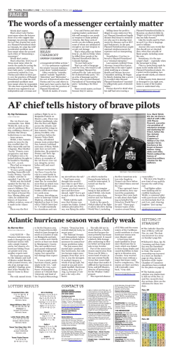 AF chief tells history of brave pilots