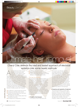Hair removal - electrolysis - Federation of Holistic Therapists