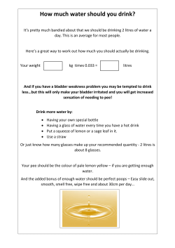 How much should I be drinking?
