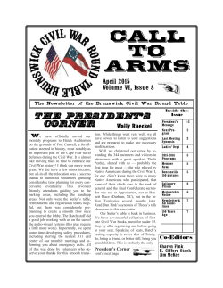Call to arms - Brunswick Civil War Round Table