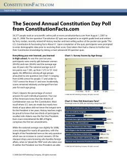2nd Annual Survey - Constitution Facts
