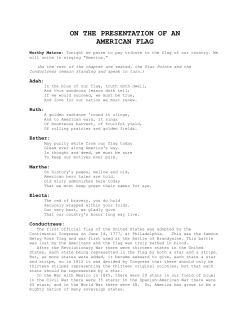 on the presentation of an american flag