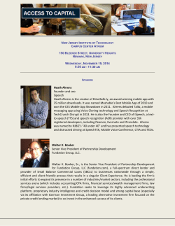 speaker bios - Federal Reserve Bank of New York