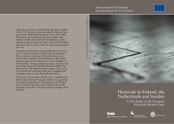 Homicide in Finland, the Netherlands and Sweden