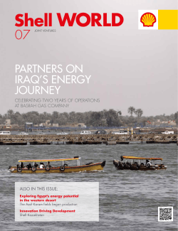 partners on iraq`s energy journey