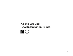 Above Ground Pool Installation Guide