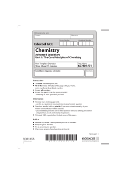 Unit 1 (6CH01) Unit 1