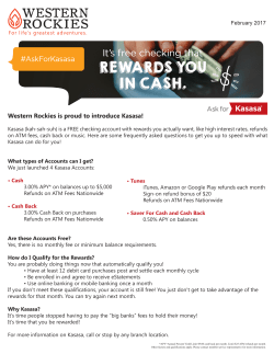 February 2017 - Western Rockies Federal Credit Union