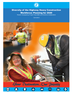 Diversity of the Highway Heavy Construction Workforce