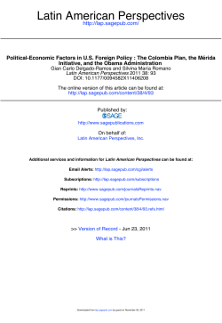 Political-Economic Factors in U.S. Foreign Policy
