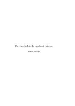 Direct methods in the calculus of variations
