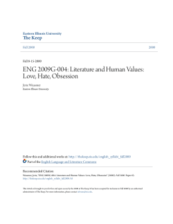 ENG 2009G-004: Literature and Human Values - The Keep