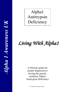 Living with Alpha-1 - Alpha