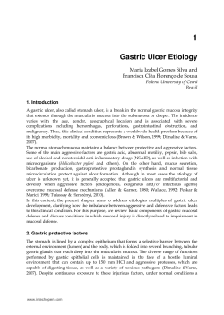 Gastric Ulcer Etiology