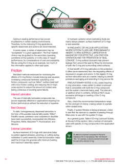Special Elastomer Applications
