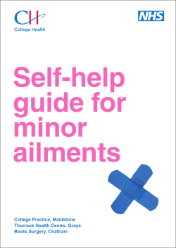 Self-help guide for minor ailments