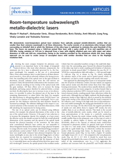 Room-temperature subwavelength metallo