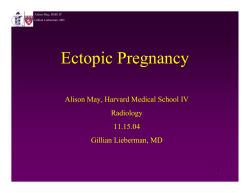 Ectopic Pregnancy - Lieberman`s eRadiology