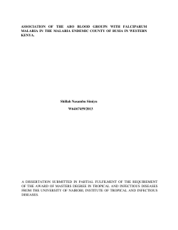 association of the abo blood groups with