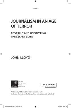 Journalism in an Age of Terror: Covering and Uncovering the Secret