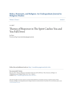 Themes of Biopower in The Spirit Catches You and You Fall Down