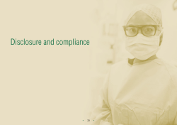 Disclosure and compliance