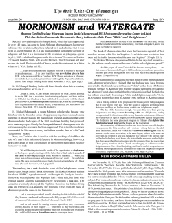 Mormonism and Watergate