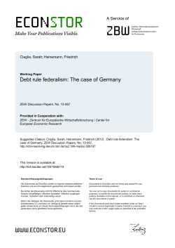 Debt Rule Federalism