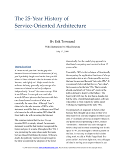 1. The 25 Year History of Service