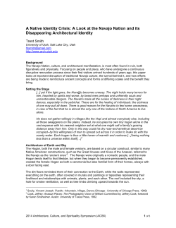 A Native Identity Crisis: A Look at the Navajo Nation and its