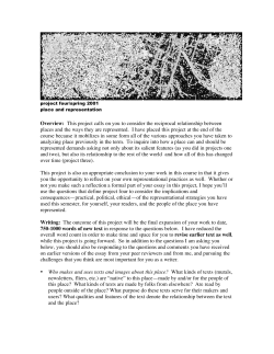 Overview: This project calls on you to consider the reciprocal