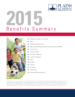 Benefits Summary - Plains All American Pipeline