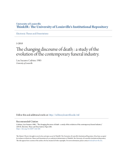 The changing discourse of death : a study of the evolution