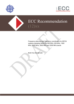ECC PT1(13)022_Attachement 2_Draft new ECC Rec(13)xx