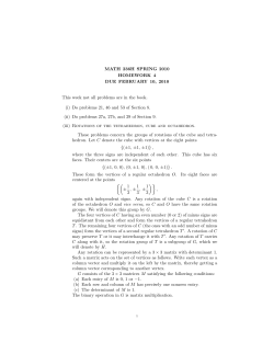 MATH 236H SPRING 2010 HOMEWORK 4 DUE FEBRUARY 10