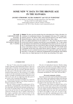 some new 14c data to the bronze age in the