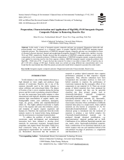 Preparation, Characterization and Application of Mg(OH)2
