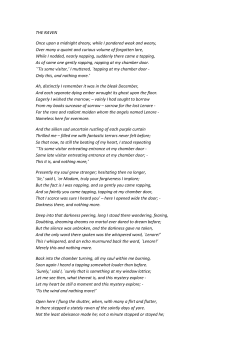 THE RAVEN Once upon a midnight dreary, while I