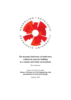 The dynamic behaviour of multi-story reinforced concrete building in