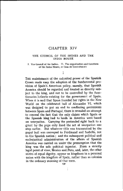 THE maintenance of the unlimited power of the Spanish Crown